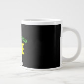MODERNE, STYLISCH ZOLLBARE, SCHWARZE VERIFIZIERTE Jumbo-Tasse (Rechts)
