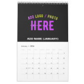 MODERNE, STYLISCH ZOLLBARE, SCHWARZE VERIFIZIERTE  KALENDER (Jan 2026)