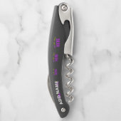 MODERNE, STYLISCH ZOLLBARE, SCHWARZE VERIFIZIERTE KELLNERMESSER (Rückseite)