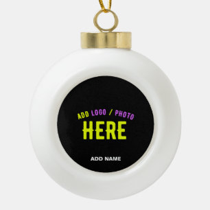 MODERNE, STYLISCH ZOLLBARE, SCHWARZE VERIFIZIERTE  KERAMIK Kugel-Ornament