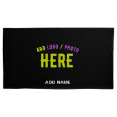 MODERNE, STYLISCH ZOLLBARE, SCHWARZE VERIFIZIERTE  KISSENBEZUG (Vorderseite-Links)