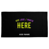 MODERNE, STYLISCH ZOLLBARE, SCHWARZE VERIFIZIERTE  KISSENBEZUG (Vorderseite-Rechts)