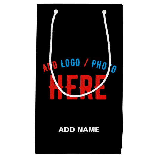 MODERNE, STYLISCH ZOLLBARE, SCHWARZE VERIFIZIERTE KLEINE GESCHENKTÜTE (Vorderseite)