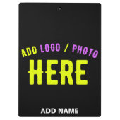 MODERNE, STYLISCH ZOLLBARE, SCHWARZE VERIFIZIERTE KLEMMBRETT (Rückseite)