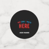 MODERNE, STYLISCH ZOLLBARE, SCHWARZE VERIFIZIERTE KONFETTI (Klein Vorderseite)