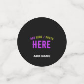 MODERNE, STYLISCH ZOLLBARE, SCHWARZE VERIFIZIERTE  KONFETTI (Klein Vorderseite)