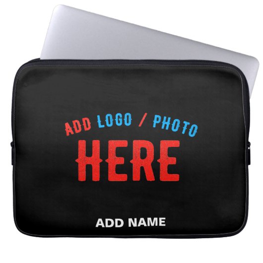 MODERNE, STYLISCH ZOLLBARE, SCHWARZE VERIFIZIERTE LAPTOPSCHUTZHÜLLE (Vorderseite)