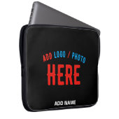 MODERNE, STYLISCH ZOLLBARE, SCHWARZE VERIFIZIERTE  LAPTOPSCHUTZHÜLLE (Vorne Rechts)