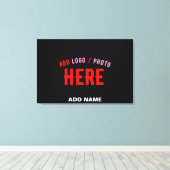 MODERNE, STYLISCH ZOLLBARE, SCHWARZE VERIFIZIERTE  LEINWANDDRUCK (Insitu (Holzboden))