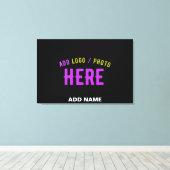 MODERNE, STYLISCH ZOLLBARE, SCHWARZE VERIFIZIERTE LEINWANDDRUCK (Insitu (Holzboden))