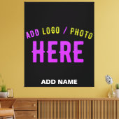 MODERNE, STYLISCH ZOLLBARE, SCHWARZE VERIFIZIERTE  LEINWANDDRUCK (Insitu (Wohnzimmer))