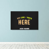 MODERNE, STYLISCH ZOLLBARE, SCHWARZE VERIFIZIERTE LEINWANDDRUCK (Insitu (Holzboden))