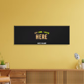 MODERNE, STYLISCH ZOLLBARE, SCHWARZE VERIFIZIERTE  LEINWANDDRUCK (Insitu (Wohnzimmer))