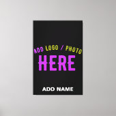 MODERNE, STYLISCH ZOLLBARE, SCHWARZE VERIFIZIERTE LEINWANDDRUCK (Vorderseite)