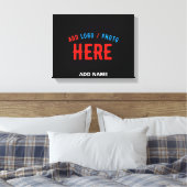 MODERNE, STYLISCH ZOLLBARE, SCHWARZE VERIFIZIERTE  LEINWANDDRUCK (Insitu (Schlafzimmer))