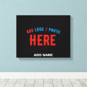 MODERNE, STYLISCH ZOLLBARE, SCHWARZE VERIFIZIERTE  LEINWANDDRUCK (Insitu (Holzboden))