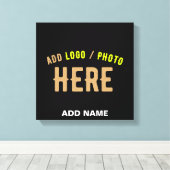 MODERNE, STYLISCH ZOLLBARE, SCHWARZE VERIFIZIERTE LEINWANDDRUCK (Insitu (Holzboden))