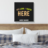 MODERNE, STYLISCH ZOLLBARE, SCHWARZE VERIFIZIERTE LEINWANDDRUCK (Insitu (Schlafzimmer))