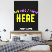 MODERNE, STYLISCH ZOLLBARE, SCHWARZE VERIFIZIERTE  LEINWANDDRUCK (Insitu (Schlafzimmer))