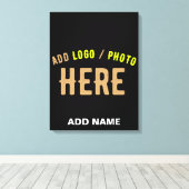 MODERNE, STYLISCH ZOLLBARE, SCHWARZE VERIFIZIERTE  LEINWANDDRUCK (Insitu (Holzboden))