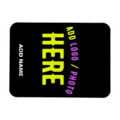 MODERNE, STYLISCH ZOLLBARE, SCHWARZE VERIFIZIERTE  MAGNET (Horizontal)