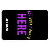 MODERNE, STYLISCH ZOLLBARE, SCHWARZE VERIFIZIERTE  MAGNET (Horizontal)