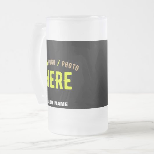 MODERNE, STYLISCH ZOLLBARE, SCHWARZE VERIFIZIERTE MATTGLAS BIERGLAS (Vorderseite Links)