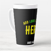 MODERNE, STYLISCH ZOLLBARE, SCHWARZE VERIFIZIERTE MILCHTASSE (Linke Ecke)