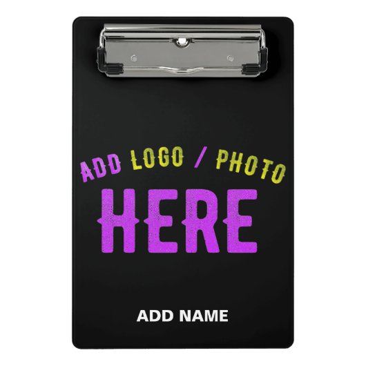 MODERNE, STYLISCH ZOLLBARE, SCHWARZE VERIFIZIERTE MINI KLEMMBRETT (Vorderseite)