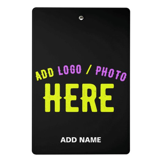 MODERNE, STYLISCH ZOLLBARE, SCHWARZE VERIFIZIERTE MINI KLEMMBRETT (Rückseite)