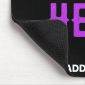 MODERNE, STYLISCH ZOLLBARE, SCHWARZE VERIFIZIERTE  MOUSEPAD (Ecke)