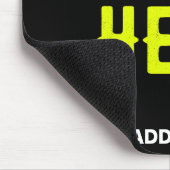 MODERNE, STYLISCH ZOLLBARE, SCHWARZE VERIFIZIERTE MOUSEPAD (Ecke)