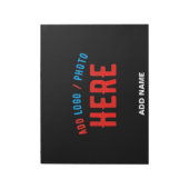 MODERNE, STYLISCH ZOLLBARE, SCHWARZE VERIFIZIERTE  NOTIZBLOCK (Rotiert)