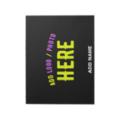 MODERNE, STYLISCH ZOLLBARE, SCHWARZE VERIFIZIERTE NOTIZBLOCK (Rotiert)