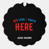 MODERNE, STYLISCH ZOLLBARE, SCHWARZE VERIFIZIERTE  ORNAMENT KARTE (Rückseite)