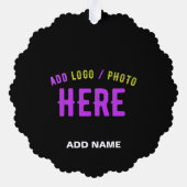 MODERNE, STYLISCH ZOLLBARE, SCHWARZE VERIFIZIERTE  ORNAMENT KARTE (Rückseite)