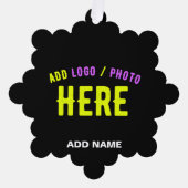 MODERNE, STYLISCH ZOLLBARE, SCHWARZE VERIFIZIERTE  ORNAMENT KARTE (Vorderseite)