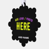 MODERNE, STYLISCH ZOLLBARE, SCHWARZE VERIFIZIERTE  ORNAMENT KARTE (Linke Ecke)