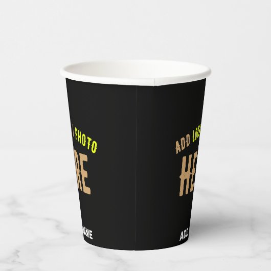 MODERNE, STYLISCH ZOLLBARE, SCHWARZE VERIFIZIERTE PAPPBECHER (Rechts)