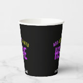 MODERNE, STYLISCH ZOLLBARE, SCHWARZE VERIFIZIERTE  PAPPBECHER (Links)