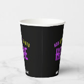 MODERNE, STYLISCH ZOLLBARE, SCHWARZE VERIFIZIERTE  PAPPBECHER (Rechts)