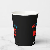 MODERNE, STYLISCH ZOLLBARE, SCHWARZE VERIFIZIERTE  PAPPBECHER (Links)