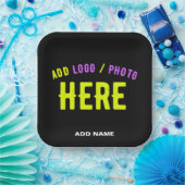 MODERNE, STYLISCH ZOLLBARE, SCHWARZE VERIFIZIERTE PAPPTELLER (Party)