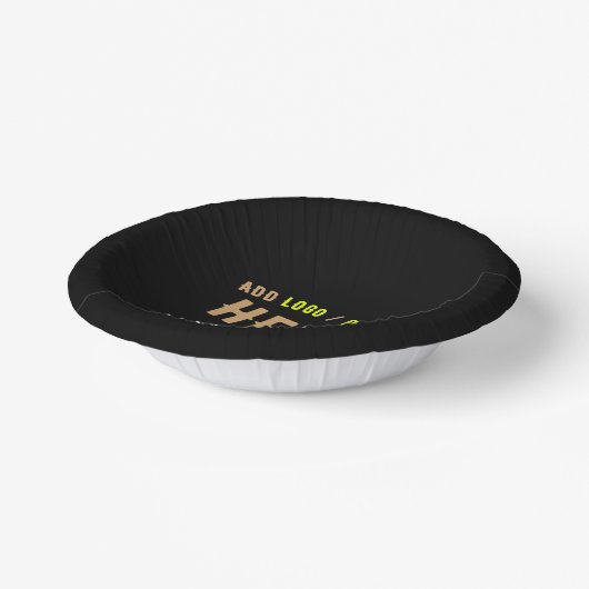 MODERNE, STYLISCH ZOLLBARE, SCHWARZE VERIFIZIERTE PAPPTELLER (Gewinkelt)