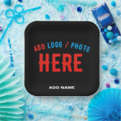 MODERNE, STYLISCH ZOLLBARE, SCHWARZE VERIFIZIERTE PAPPTELLER (Party)