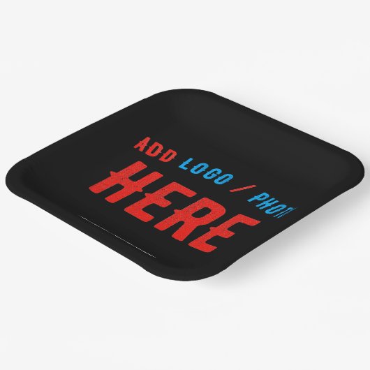 MODERNE, STYLISCH ZOLLBARE, SCHWARZE VERIFIZIERTE PAPPTELLER (Gewinkelt)