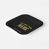 MODERNE, STYLISCH ZOLLBARE, SCHWARZE VERIFIZIERTE PAPPTELLER (Gewinkelt)