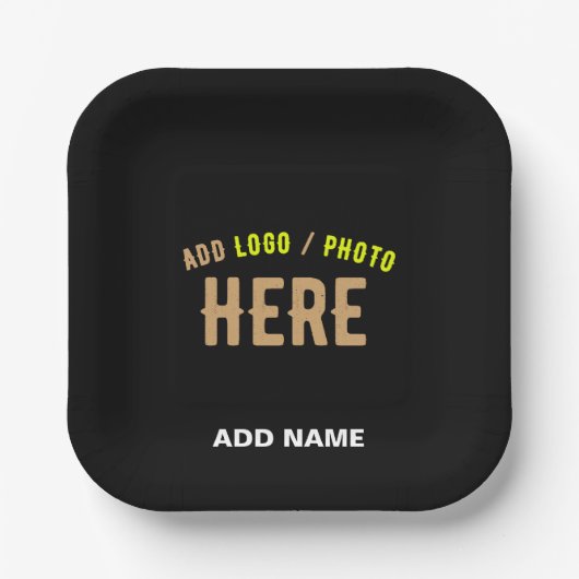 MODERNE, STYLISCH ZOLLBARE, SCHWARZE VERIFIZIERTE PAPPTELLER (Vorderseite)