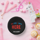 MODERNE, STYLISCH ZOLLBARE, SCHWARZE VERIFIZIERTE PAPPTELLER (Party)