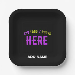 MODERNE, STYLISCH ZOLLBARE, SCHWARZE VERIFIZIERTE PAPPTELLER